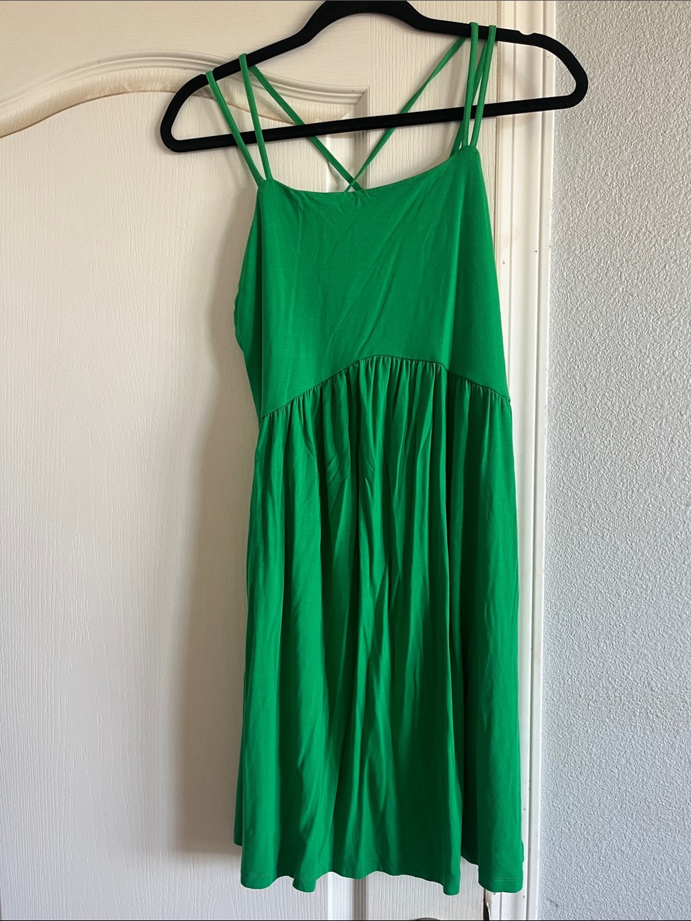Old Navy Bright Green Strappy Midi Dress